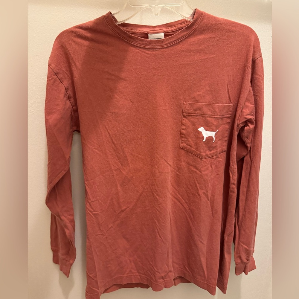 Victoria’s Secret PINK Longsleeve Shirt - XSmall, Clay Red